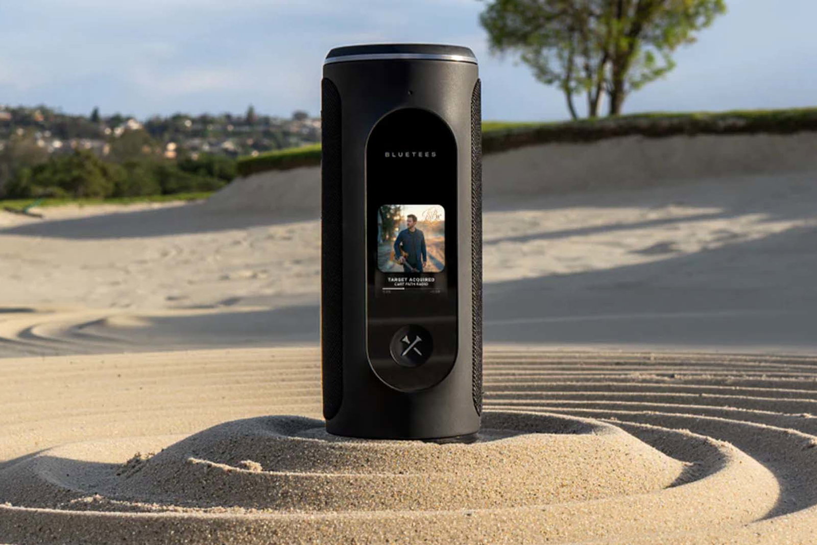 The Blue Tees Player Pro Golf Speaker. Courtesy Blue Tees