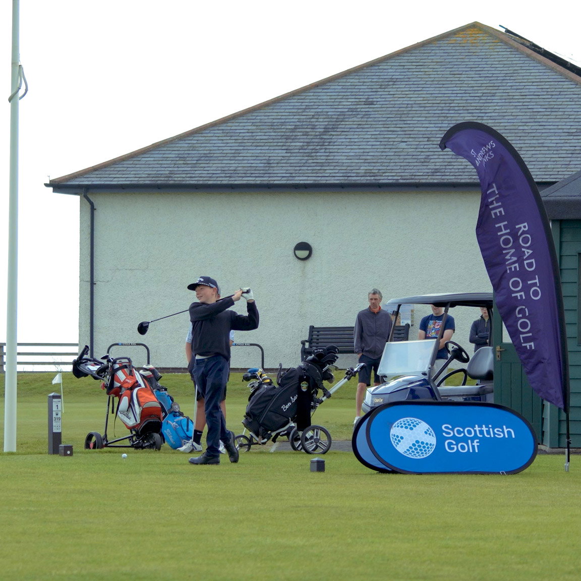 Junior golfer at the Road to the Home of Golf qualifier