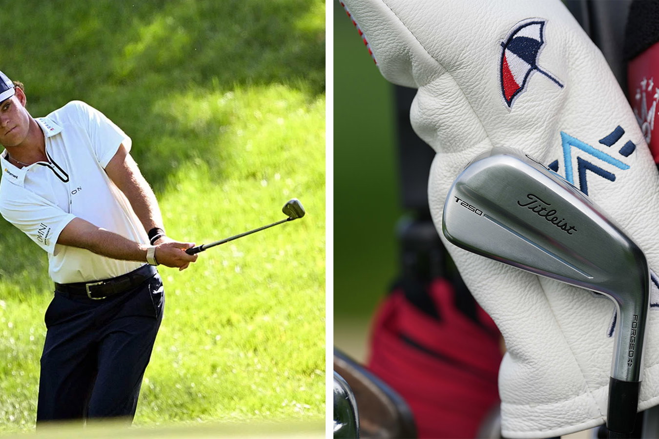 Jackson Koivun. Images: Reuters, Courtesy Titleist