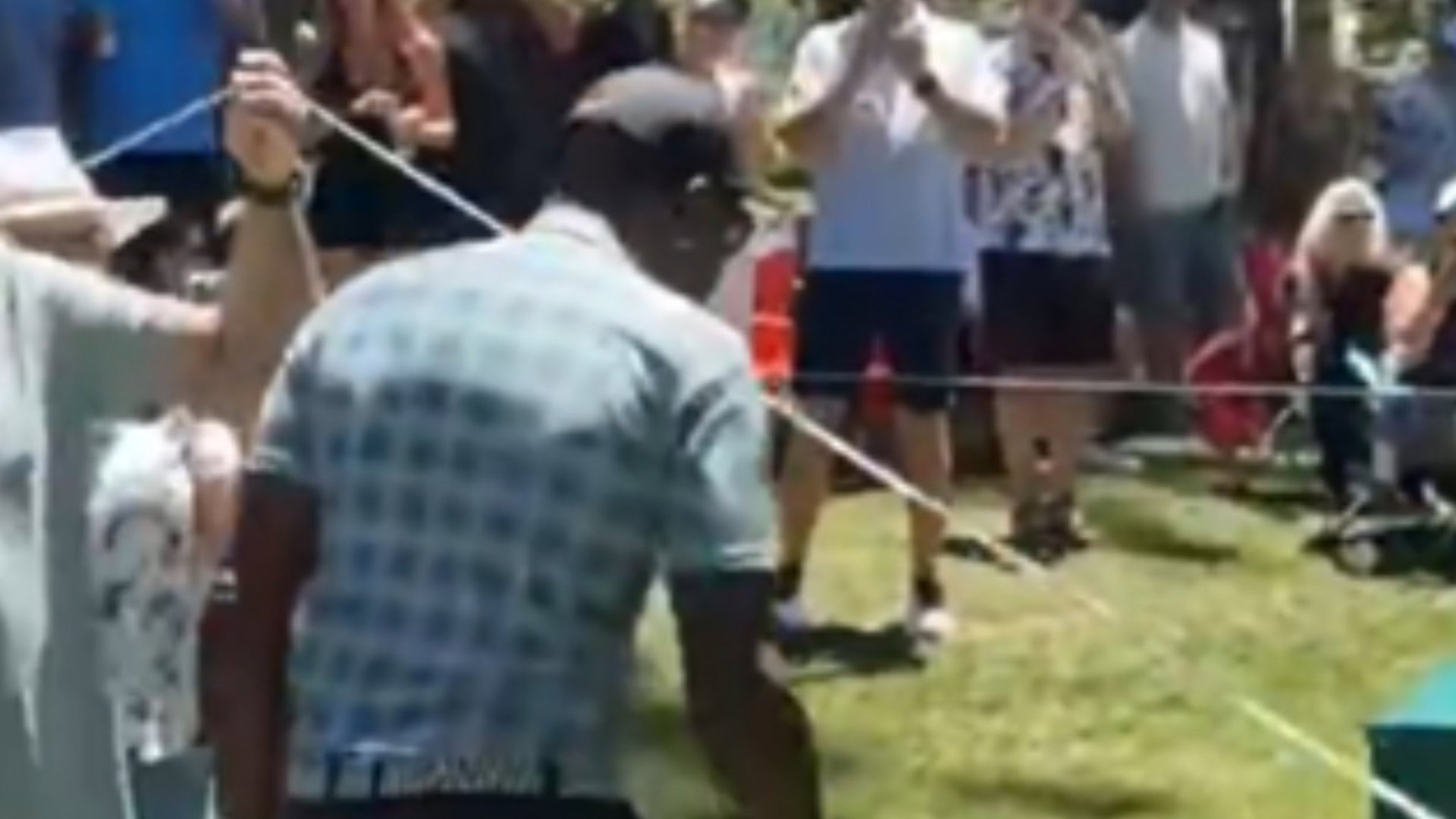 Golf tournament drama as legendary champion chases down heckler | Golfmagic