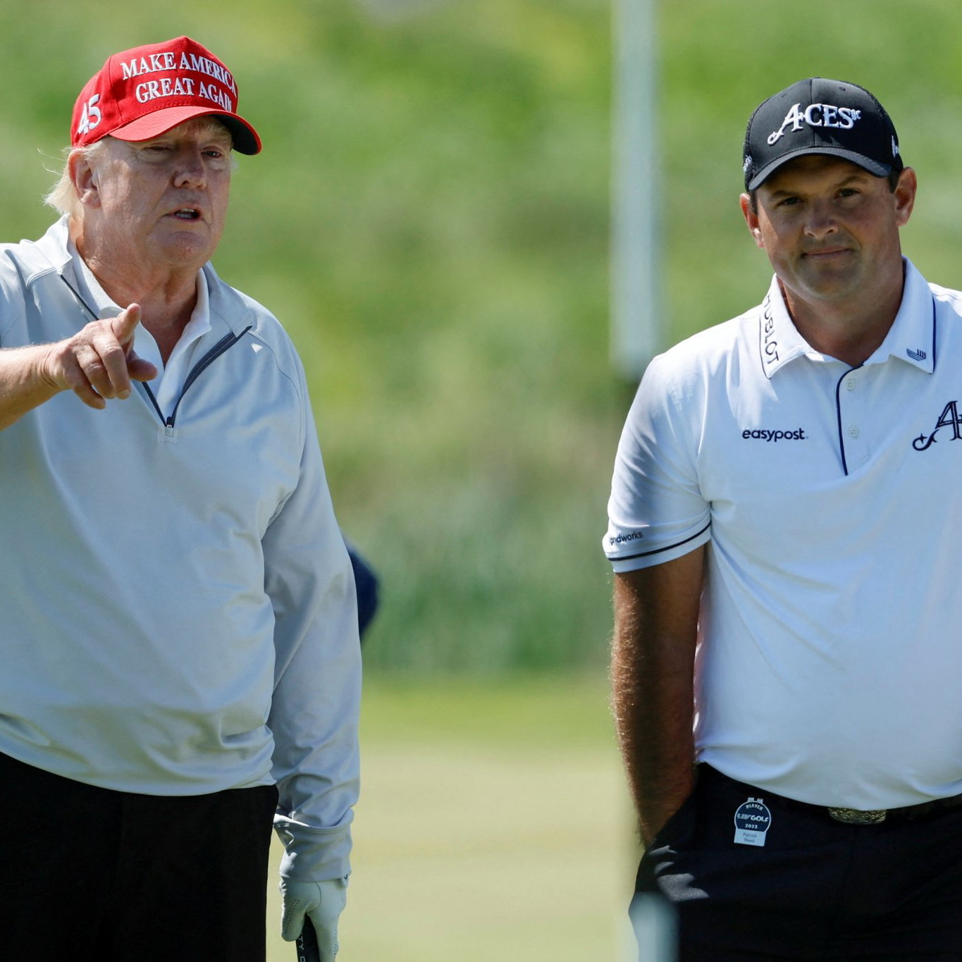Donald Trump and Patrick Reed