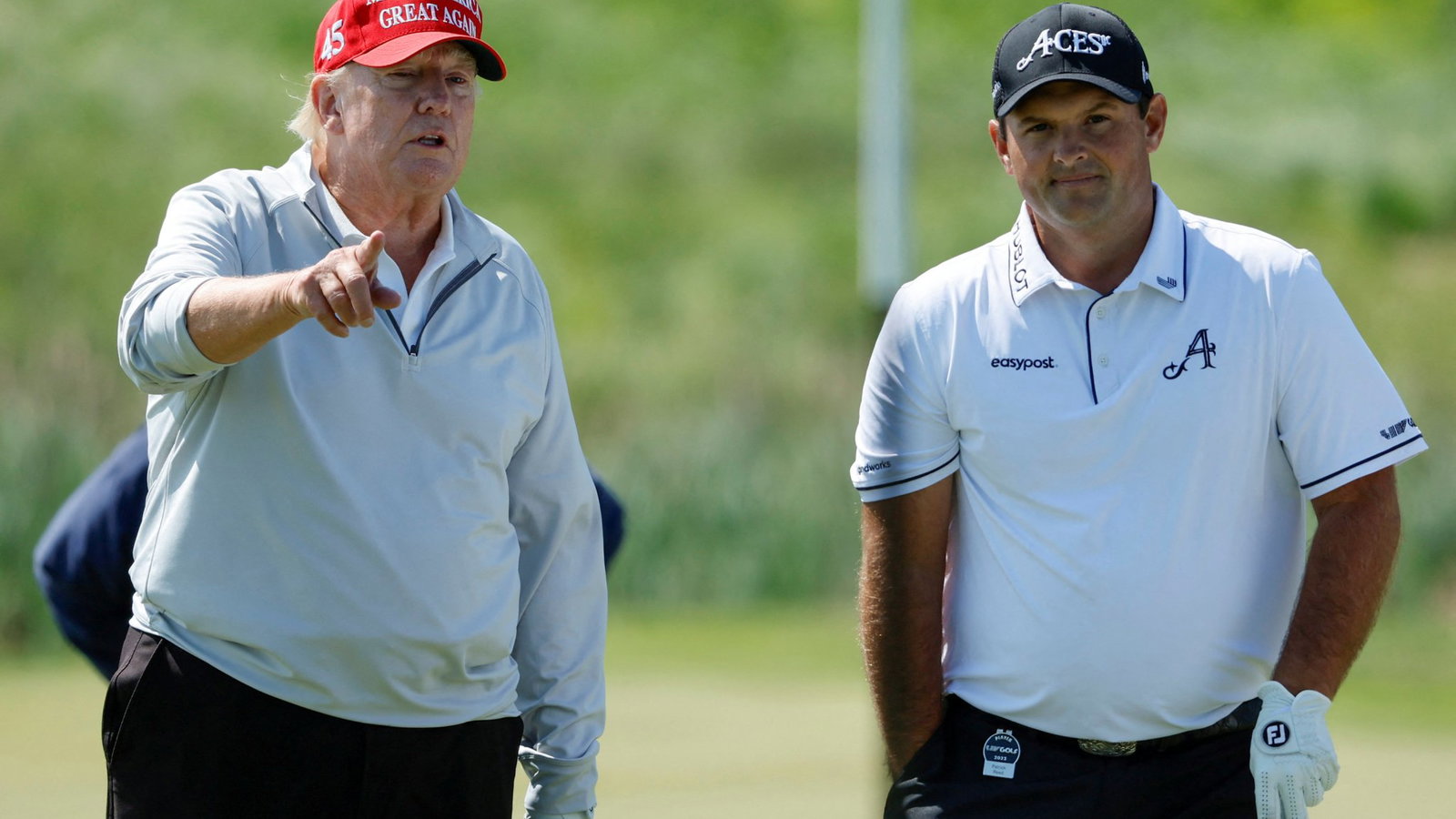 Donald Trump and Patrick Reed