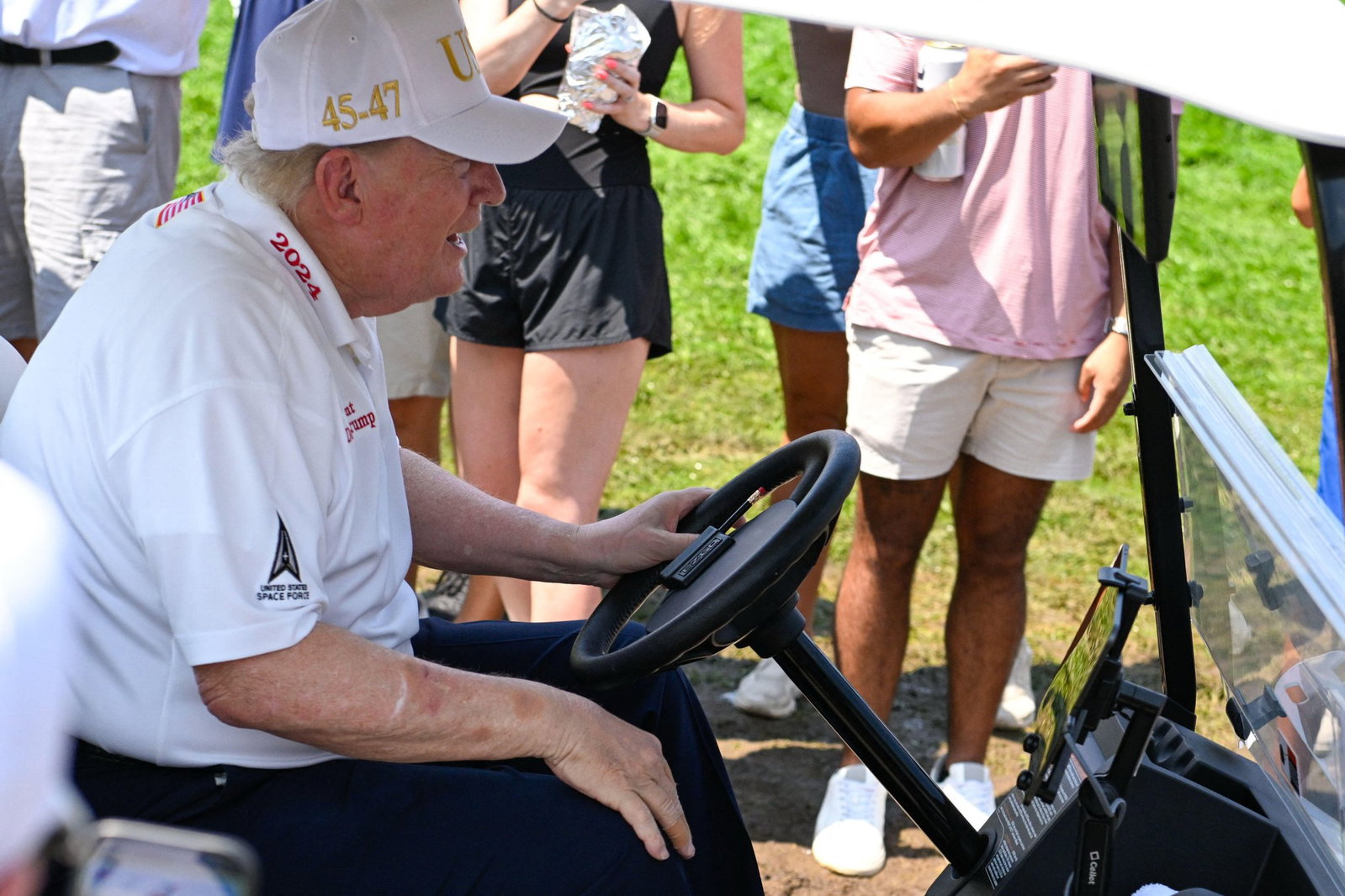 Donald Trump has been a frequent attendee of LIV Golf events