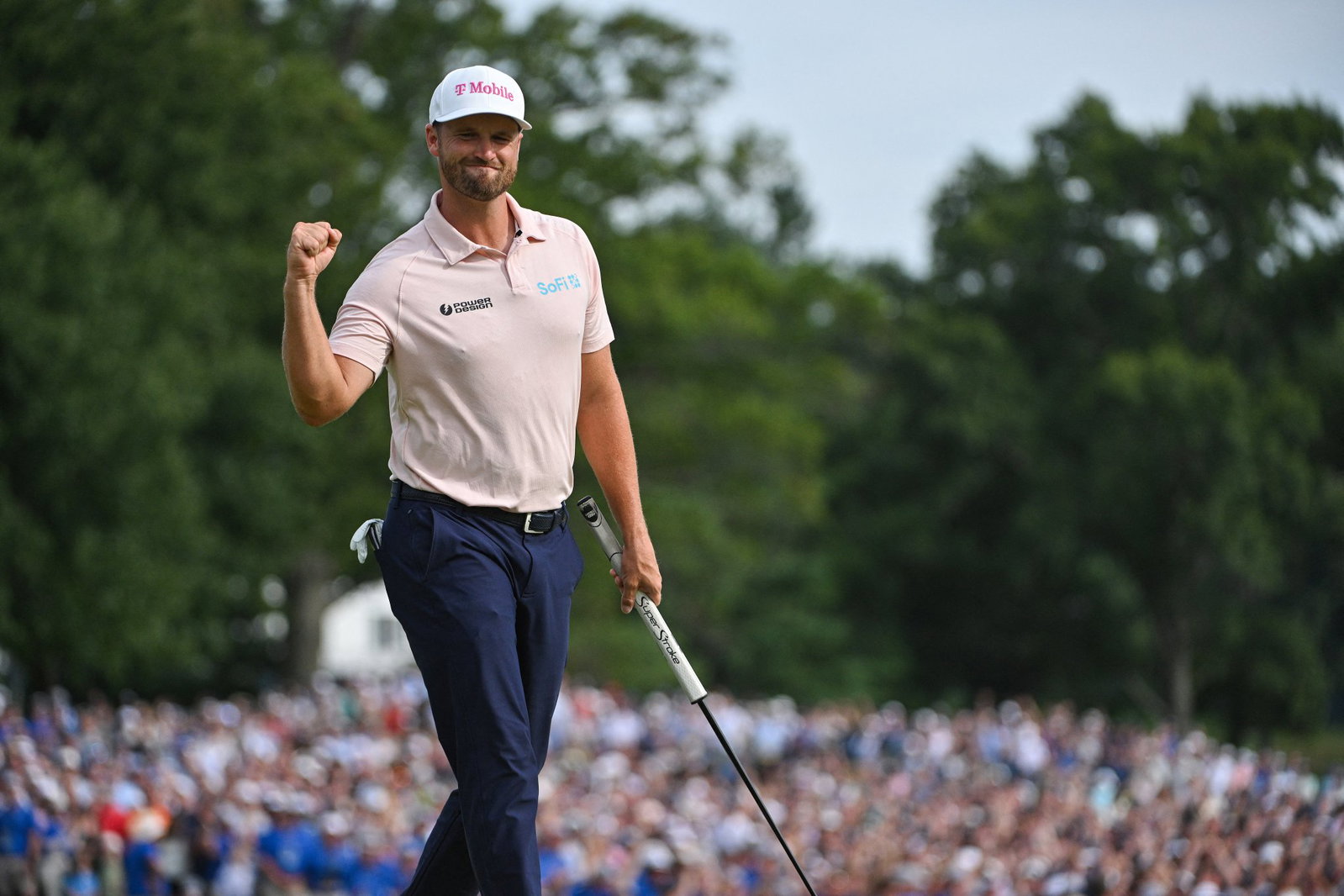 Wyndham Clark closed with three birdies to win the BMW Championship