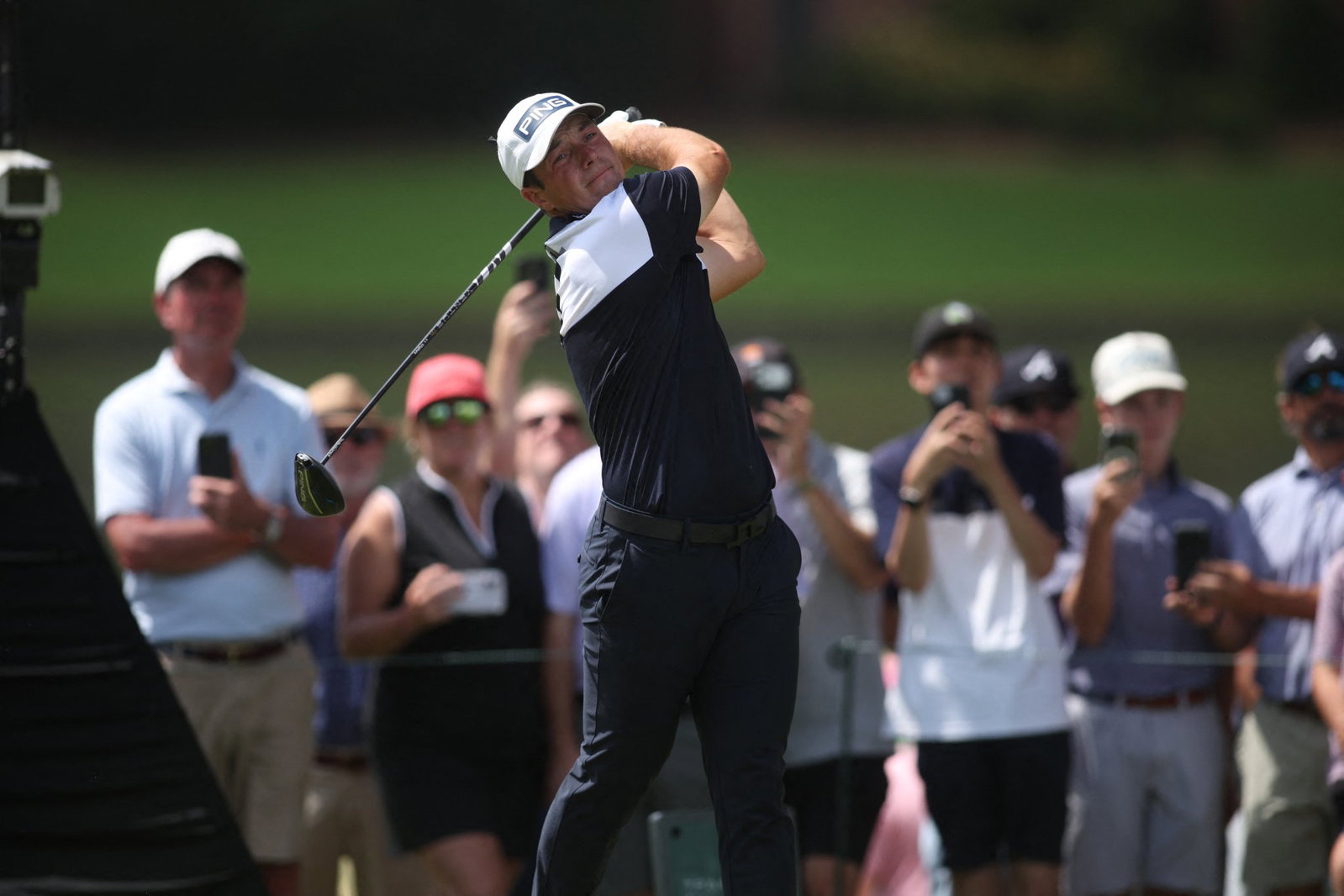 Hovland in action on Sunday at East Lake