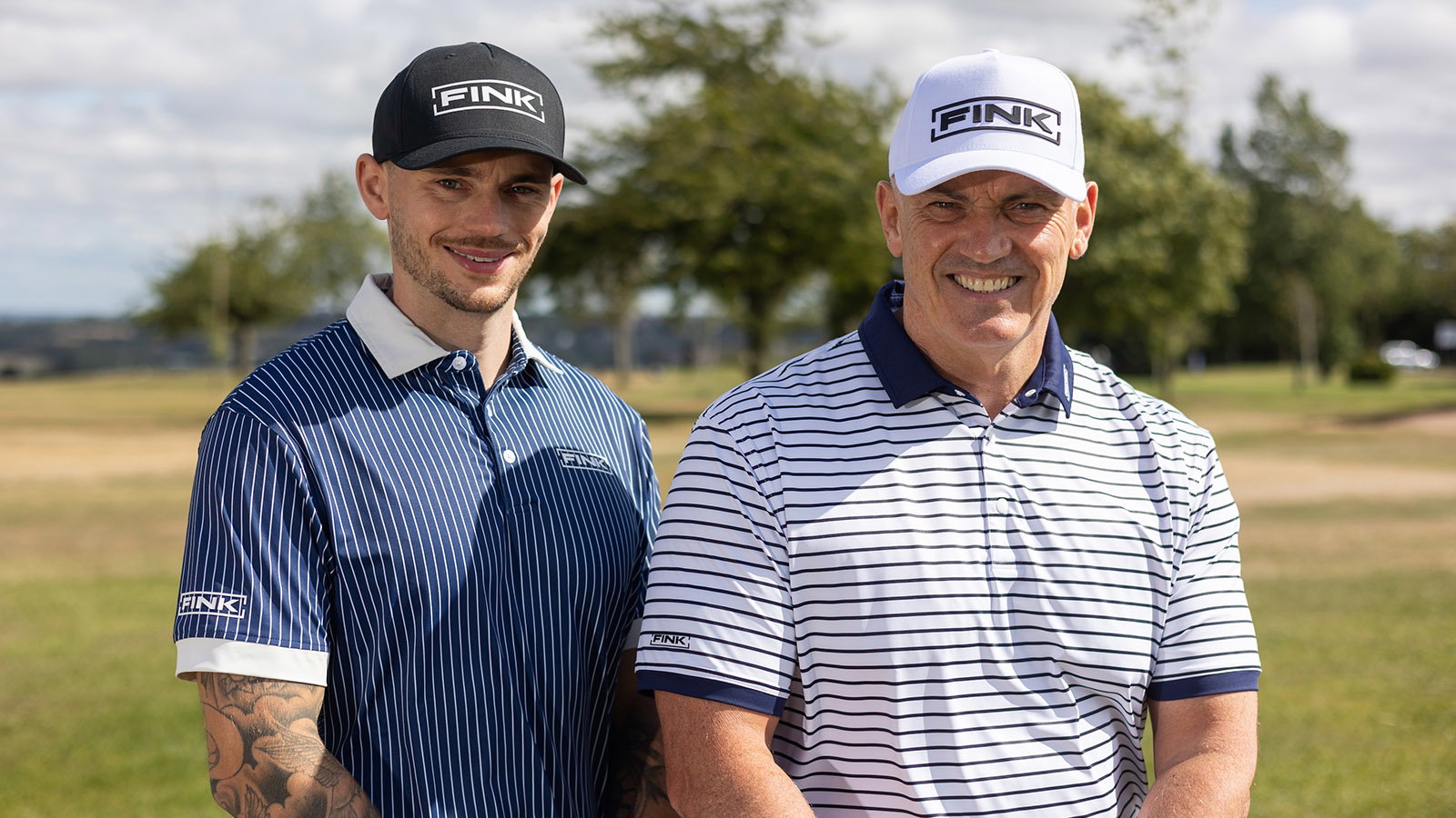 Father and son duo Brenden and David Carr. Courtesy FINK Golfwear