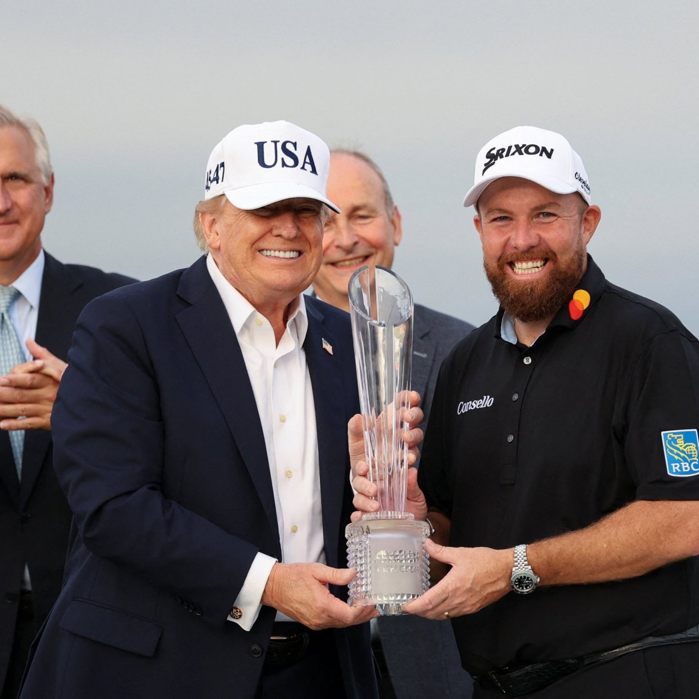 Donald Trump with Shane Lowry at Irish Open