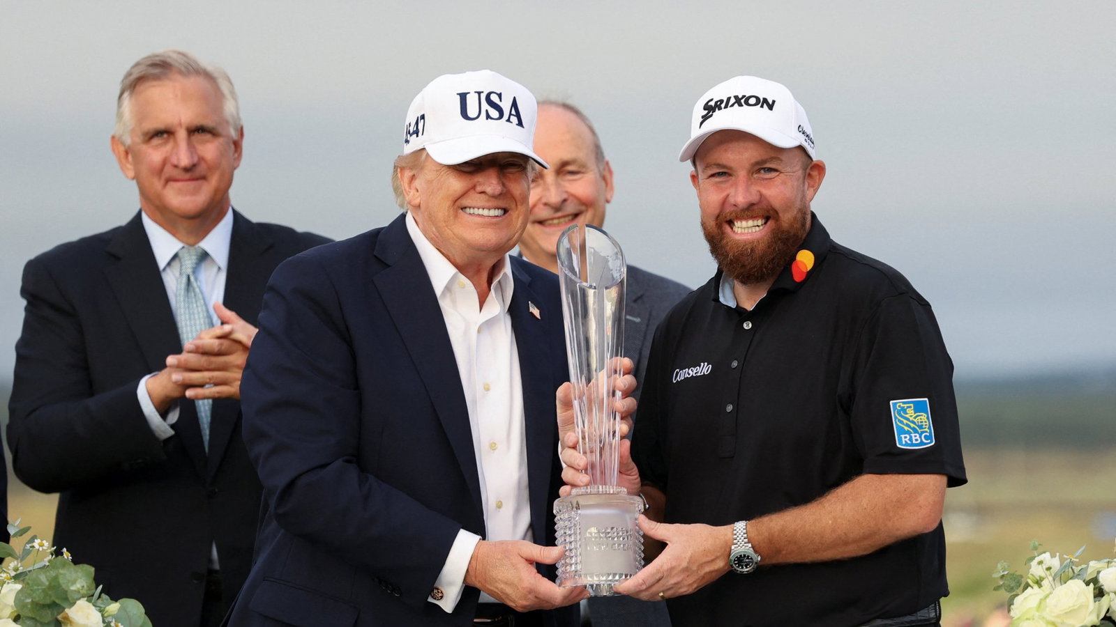 Donald Trump with Shane Lowry at Irish Open