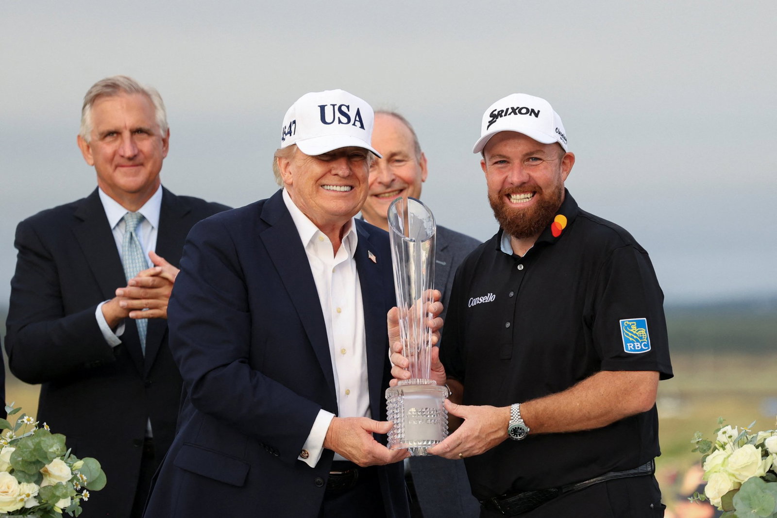 Donald Trump with Shane Lowry at Irish Open