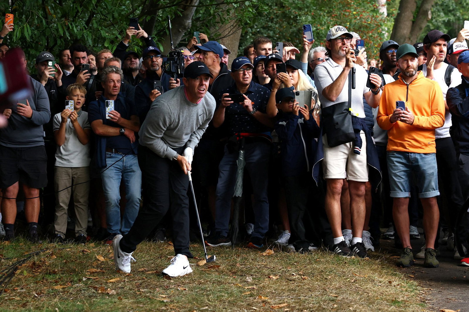 Rory McIlroy signed for a 69 on Thursday