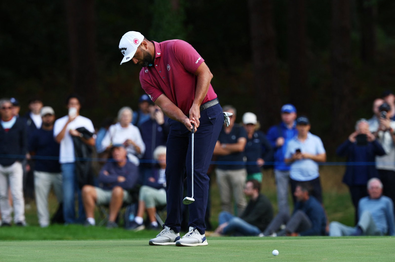 Jon Rahm struggled on day one of the BMW PGA Championship