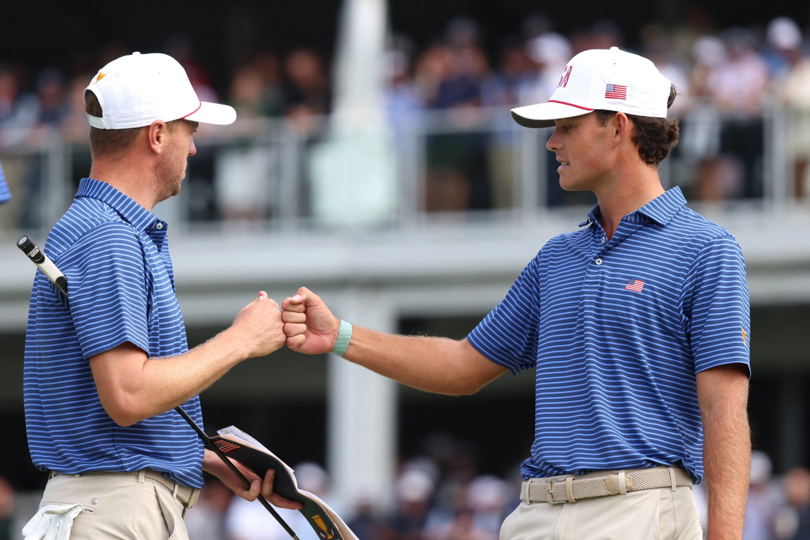 Justin Thomas and Jackson Koivun
