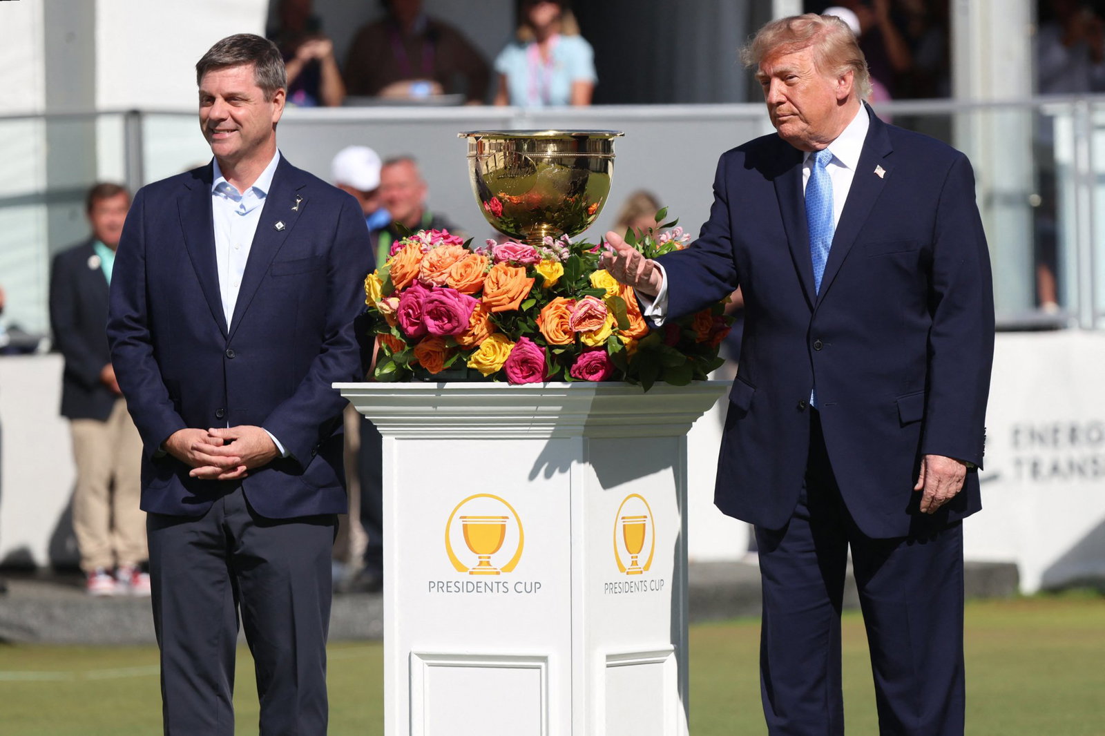 PGA Tour CEO Rolapp with U.S. President Trump 