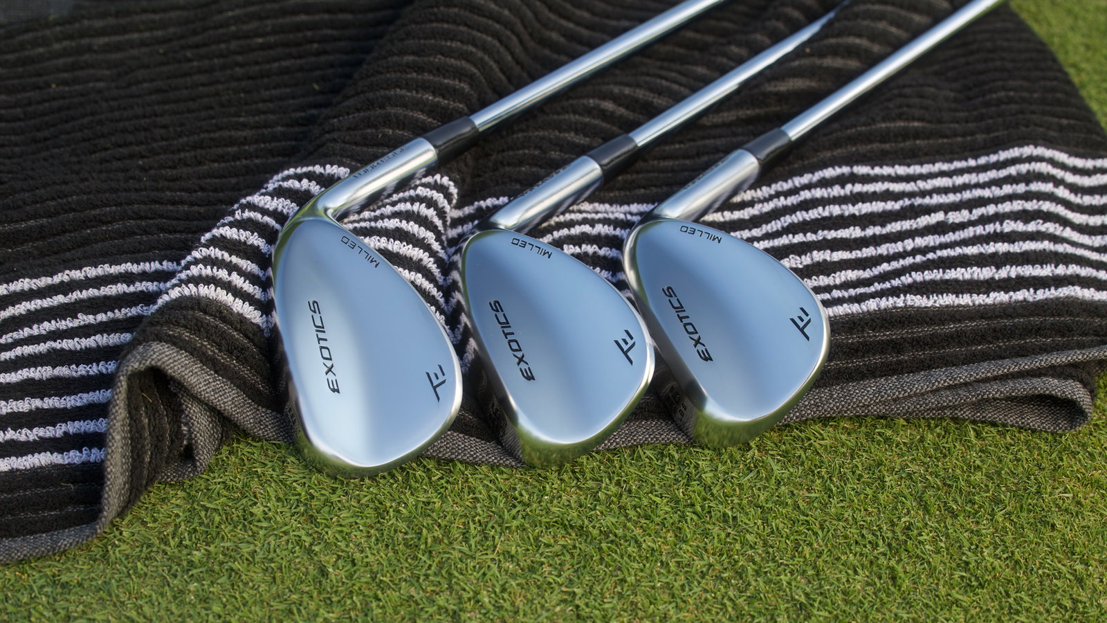 Tour Edge's new Exotics Milled wedges. Courtesy Tour Edge