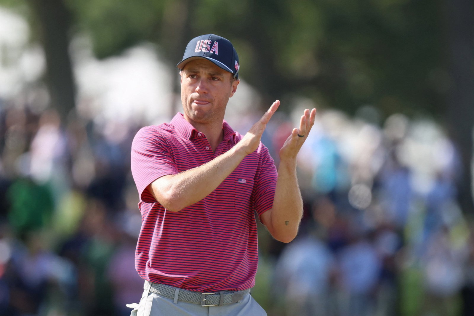 Justin Thomas in the Tommy Polo