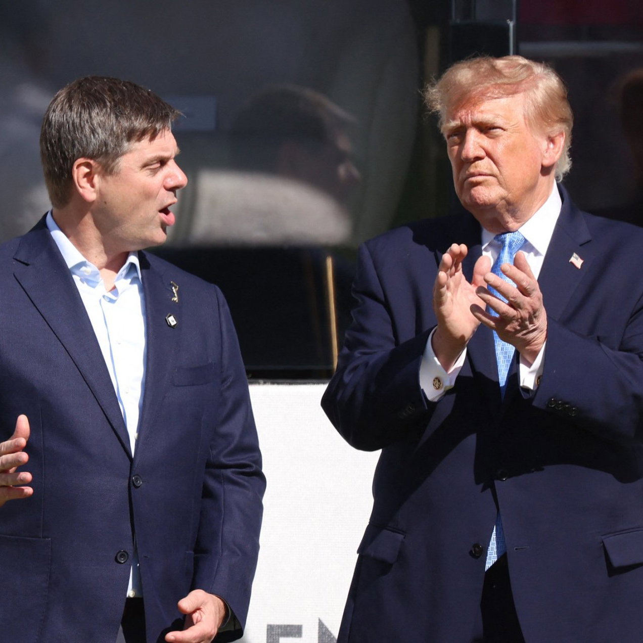 PGA Tour CEO Rolapp with U.S. President Trump