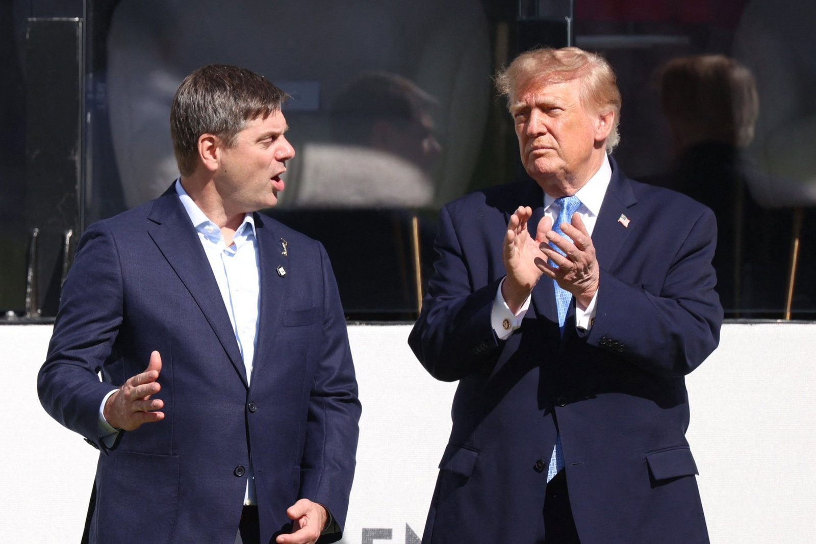 PGA Tour CEO Rolapp with U.S. President Trump