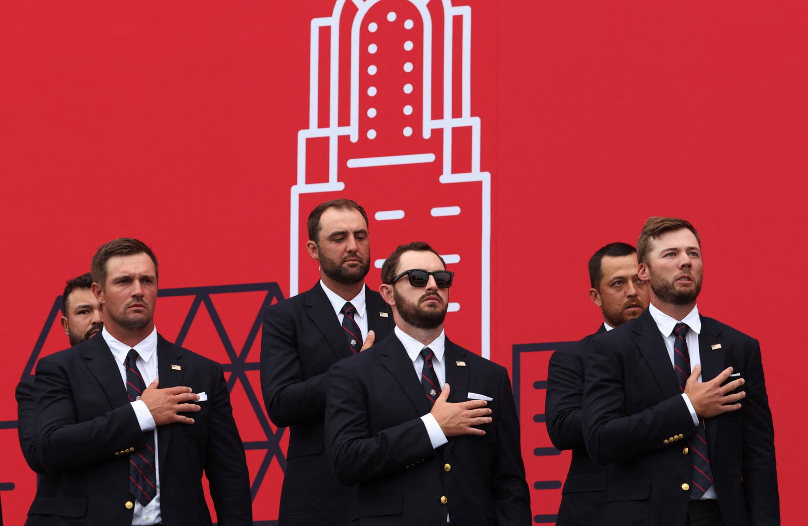 Team USA before the 2025 Ryder Cup