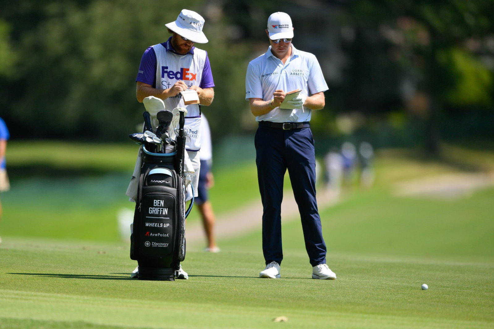 Ben Griffin and his former caddie