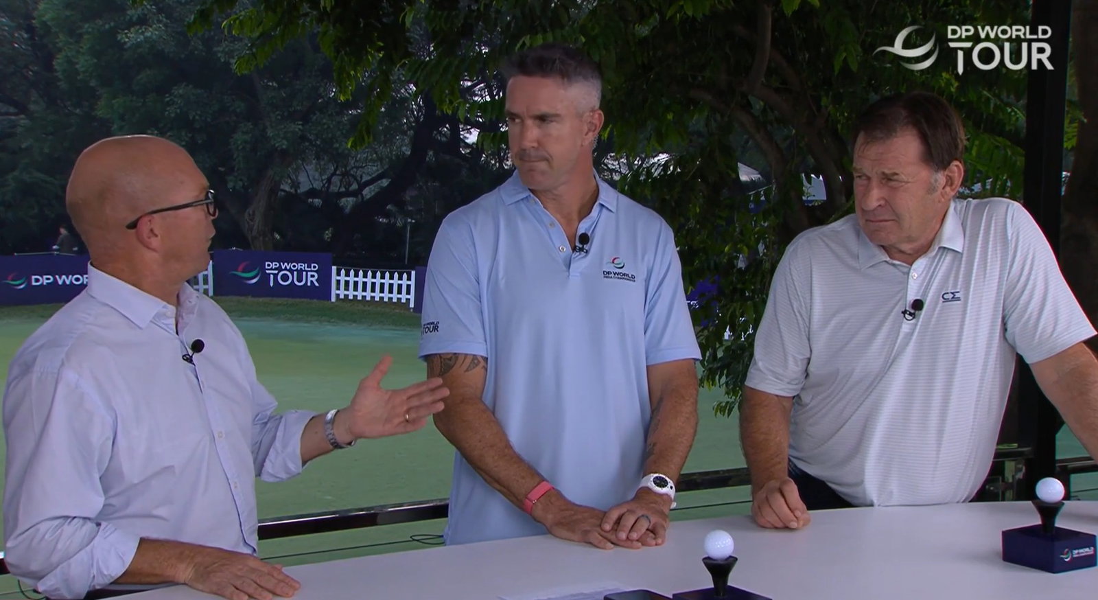 Kinnings speaking to Pietersen and Faldo