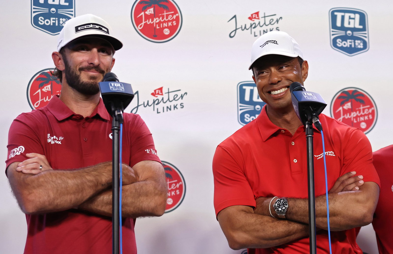 Max Homa with Tiger Woods on TGL