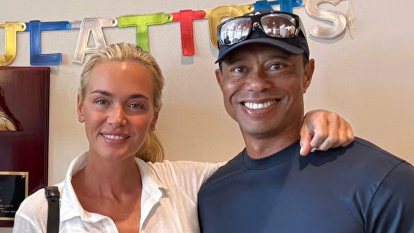 Vanessa Trump with Tiger Woods (Kai Trump YouTube)