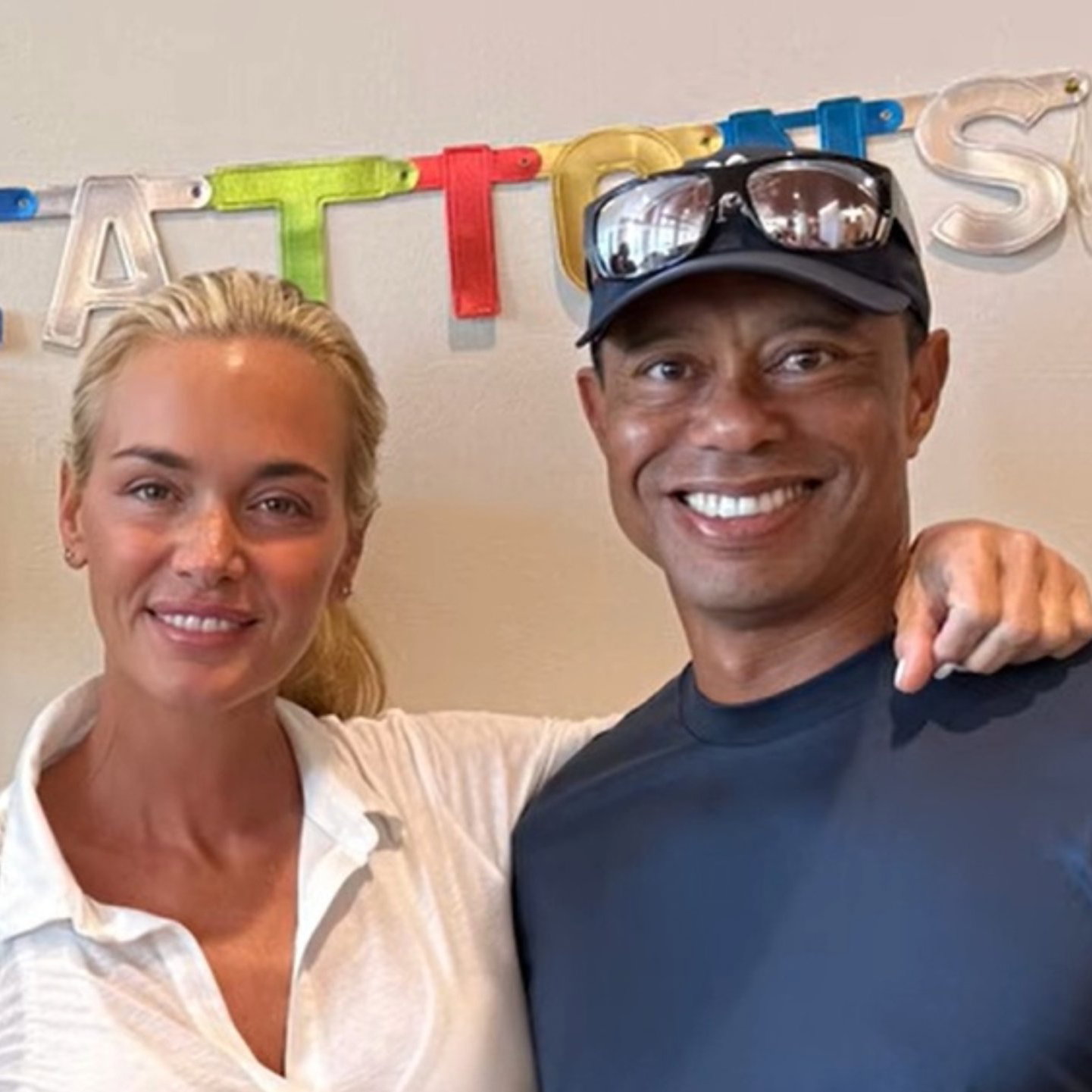 Vanessa Trump with Tiger Woods (Kai Trump YouTube)