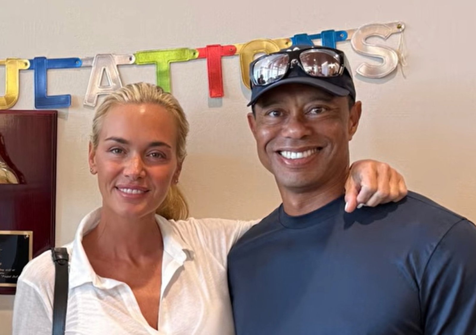 Vanessa Trump with Tiger Woods (Kai Trump YouTube)
