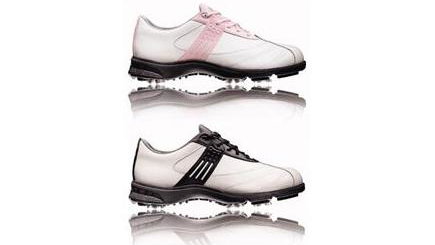 Ladies Torsion Euro Golf Shoes - White/Black/Silver