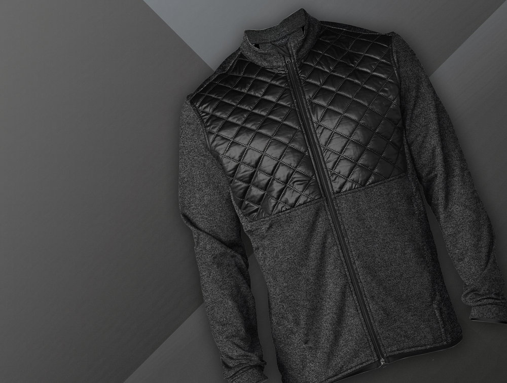 adidas golf quilted prime fill jacket