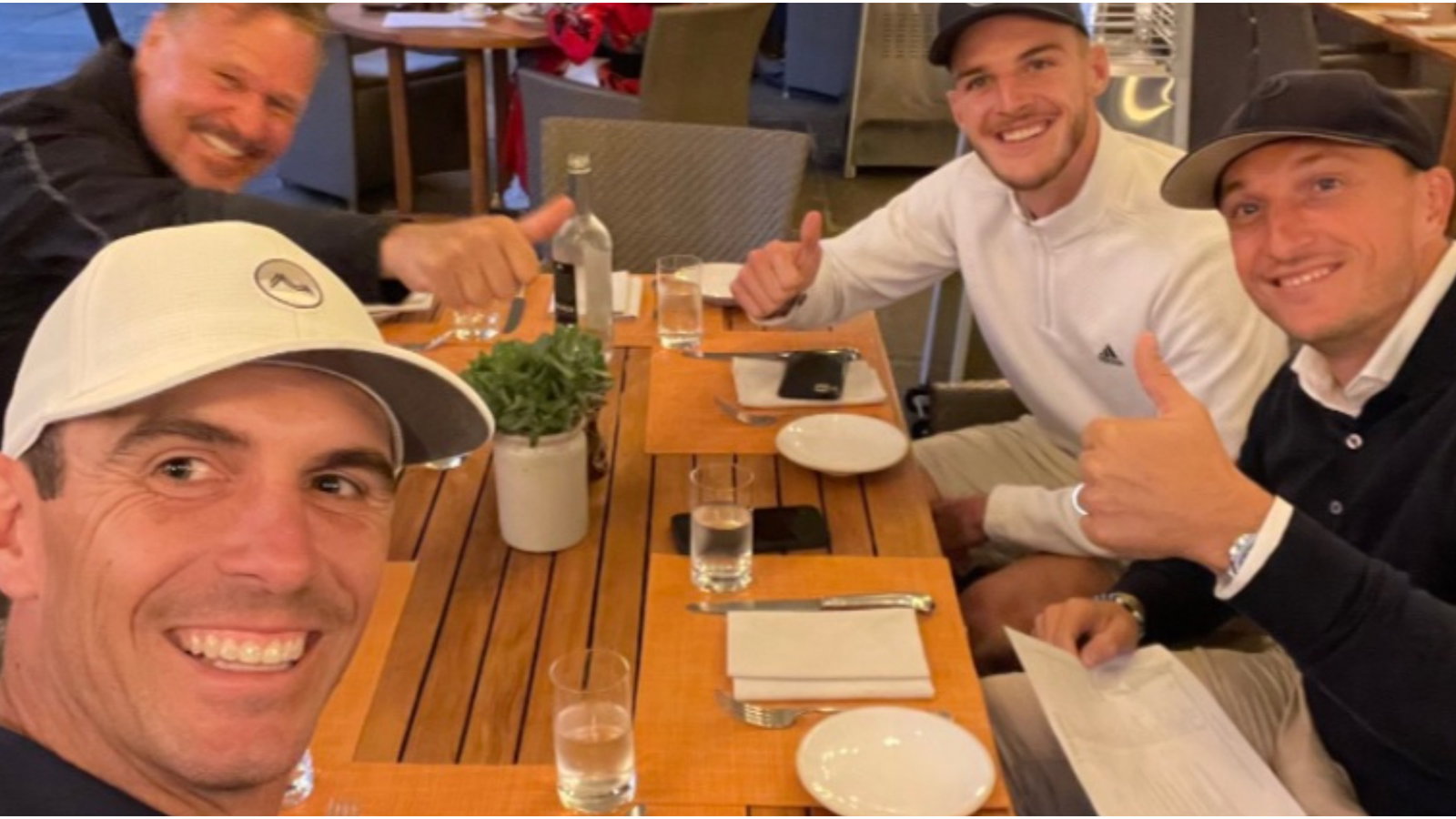 Billy Horschel toasts BMW victory with West Ham STARS Rice and Noble