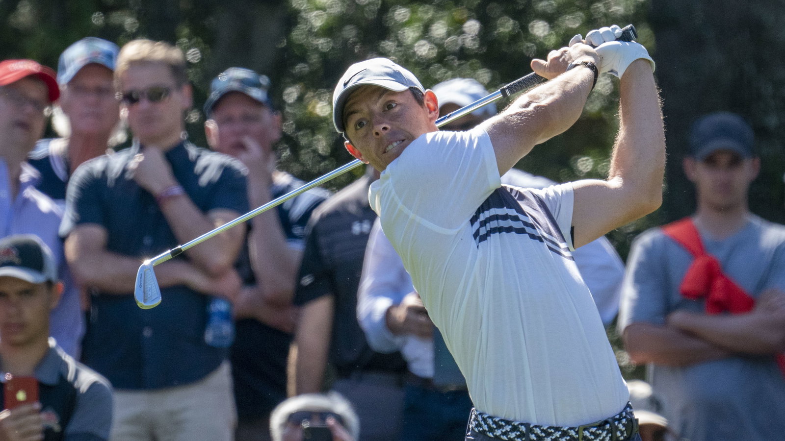 Rory McIlroy hitting balls "for the first time in seven weeks"