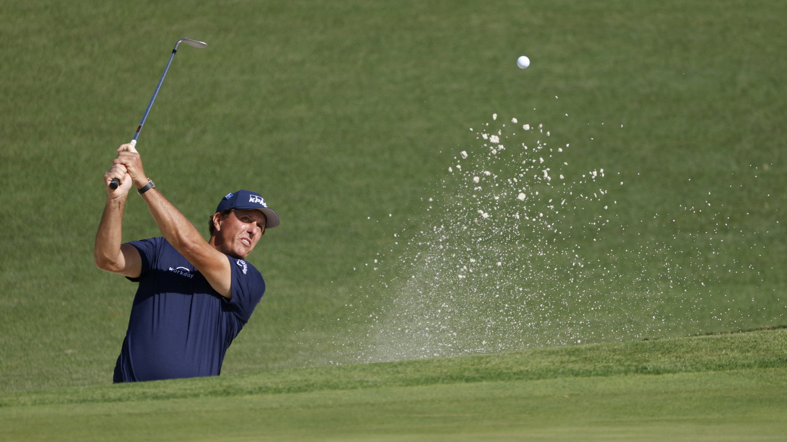 Steph Curry and Phil Mickelson mock Charles Barkley's swing ahead of The Match