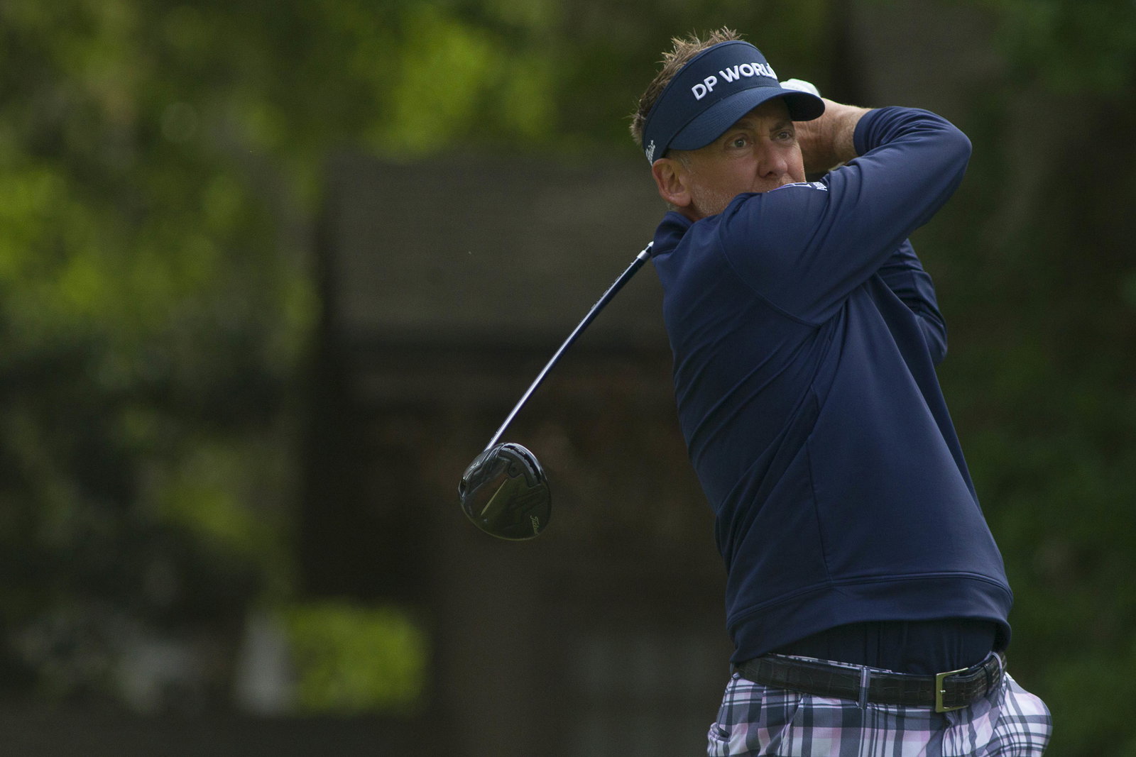 Golf fans react as Ian Poulter watches F1 DURING last round at the RBC Heritage
