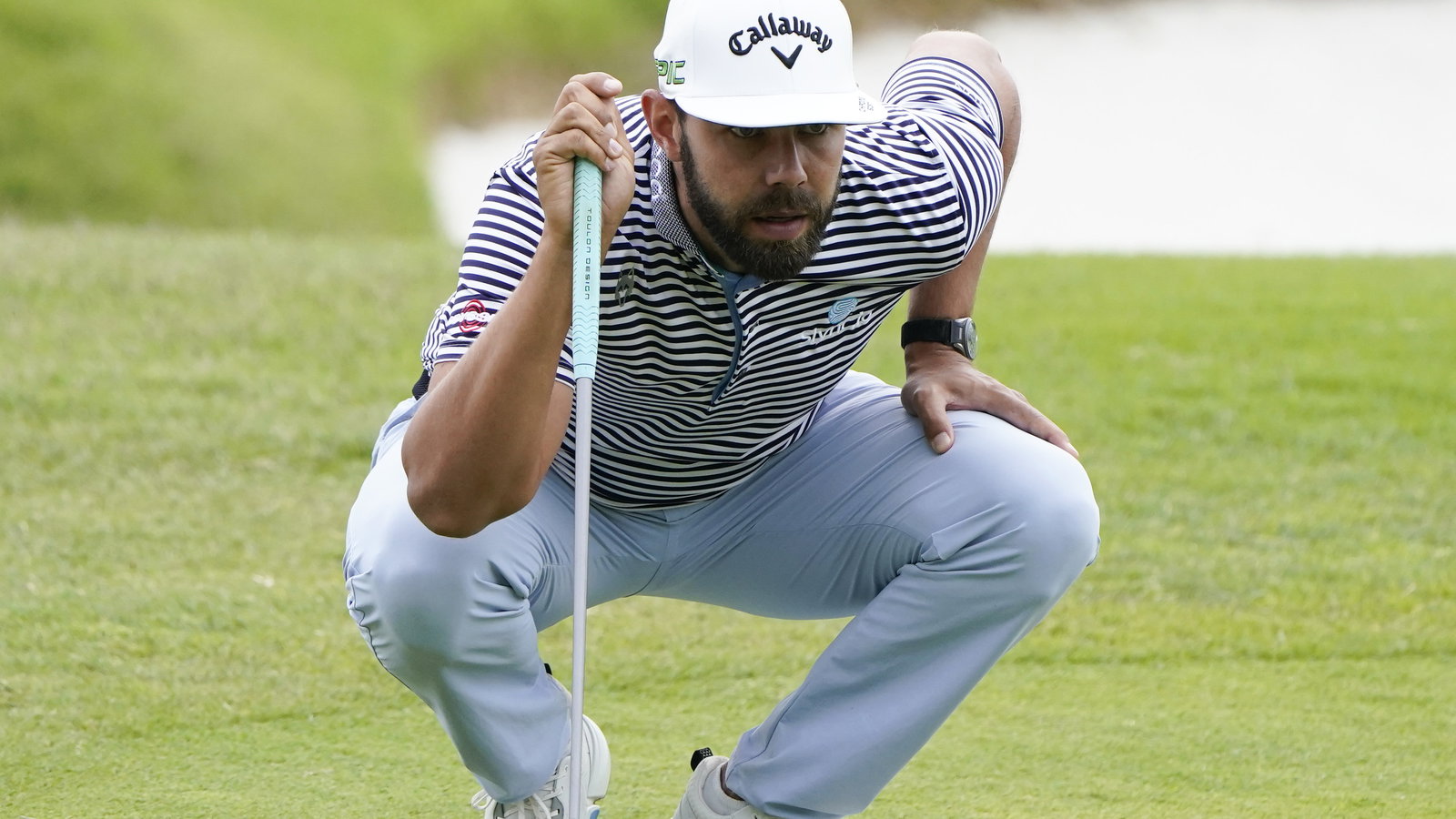 Golf fans react as Erik van Rooyen SMASHES tee peg at PGA Championship