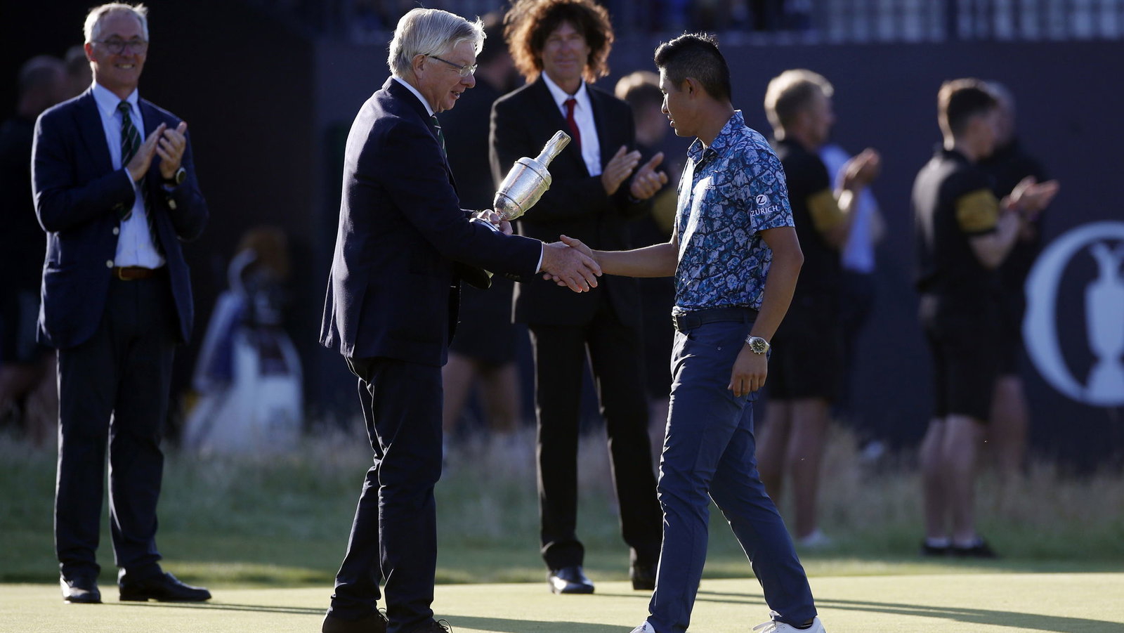 Collin Morikawa wins The Open then says "BRITISH OPEN" in victory speech!