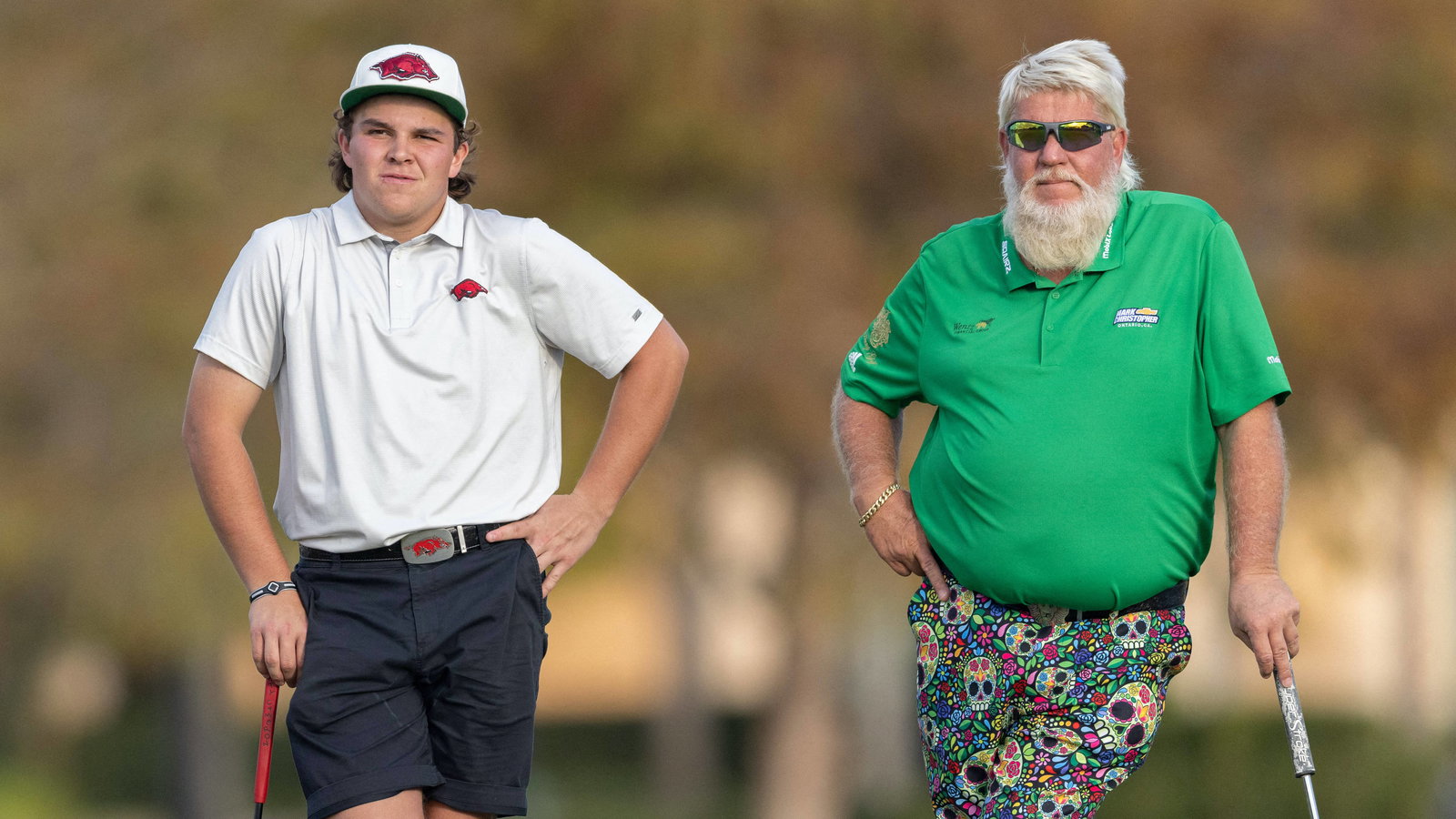 PNC Championship winners John Daly and son watch back 1991 USPGA together