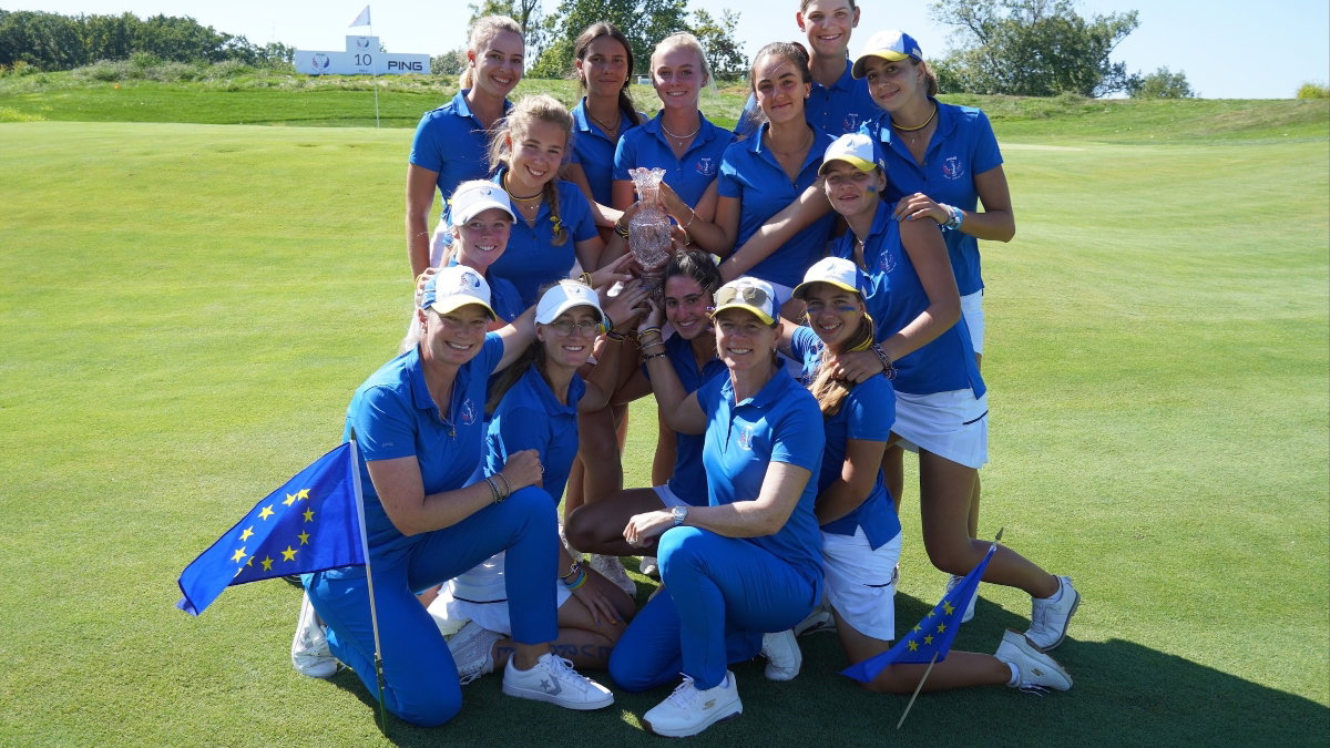 Team Europe win the 2021 PING Junior Solheim Cup match