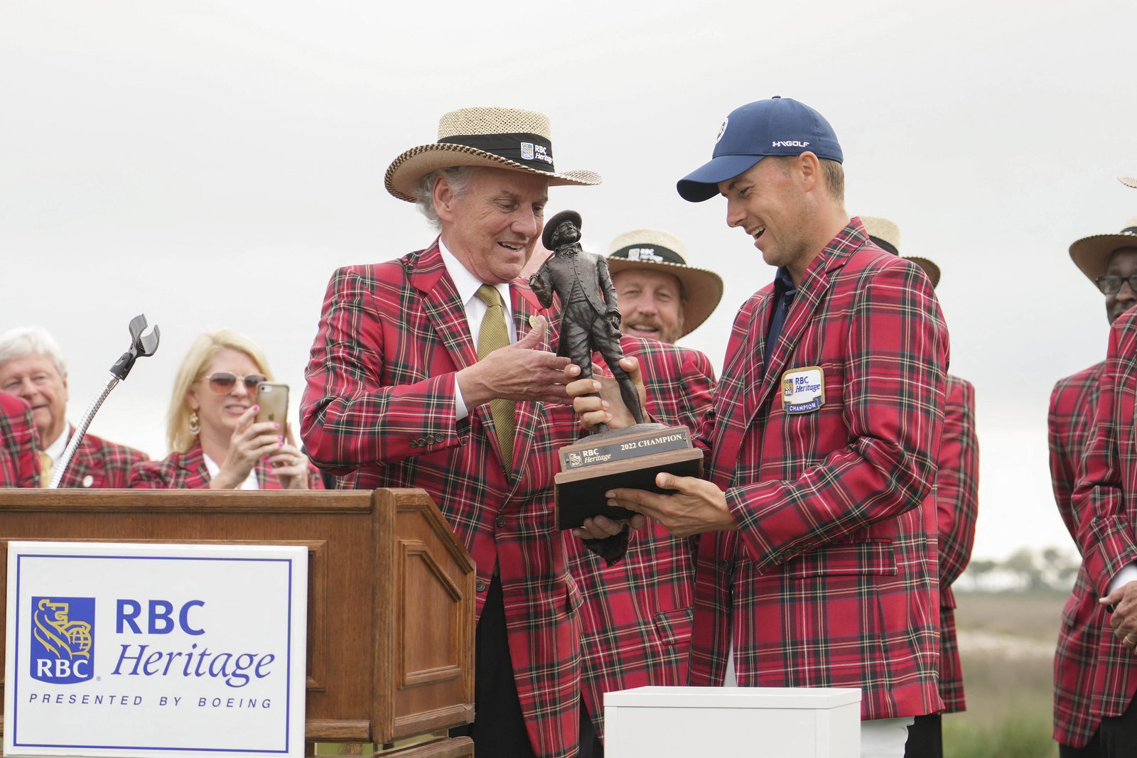 Justin Thomas responds as Jordan Spieth's name is read out WRONG at RBC Heritage