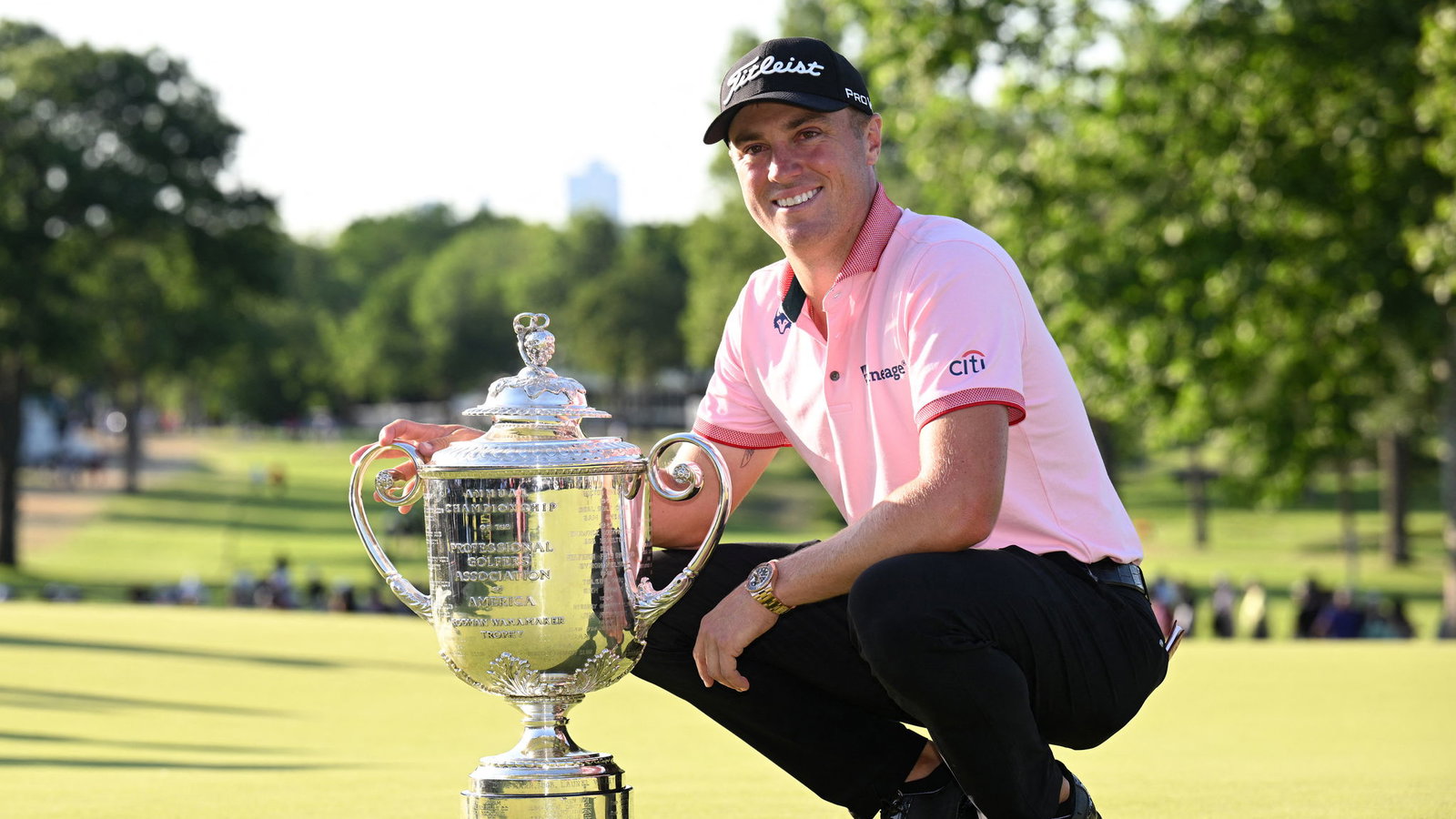 Justin Thomas on BEST BOGEY of his life at US PGA: "I cold shanked it"