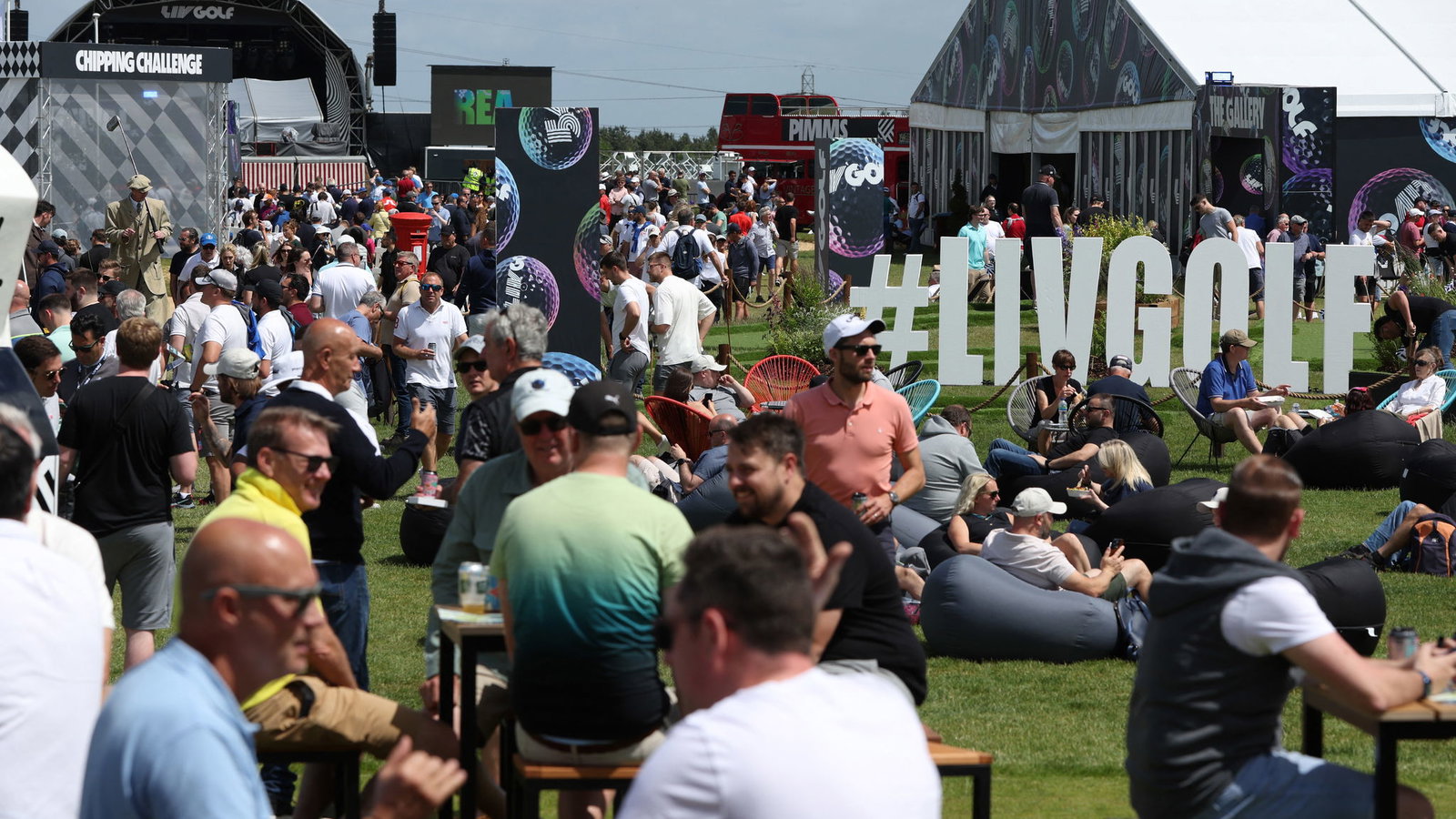 Extinction Rebellion protesters appear at inaugural LIV Golf Series event