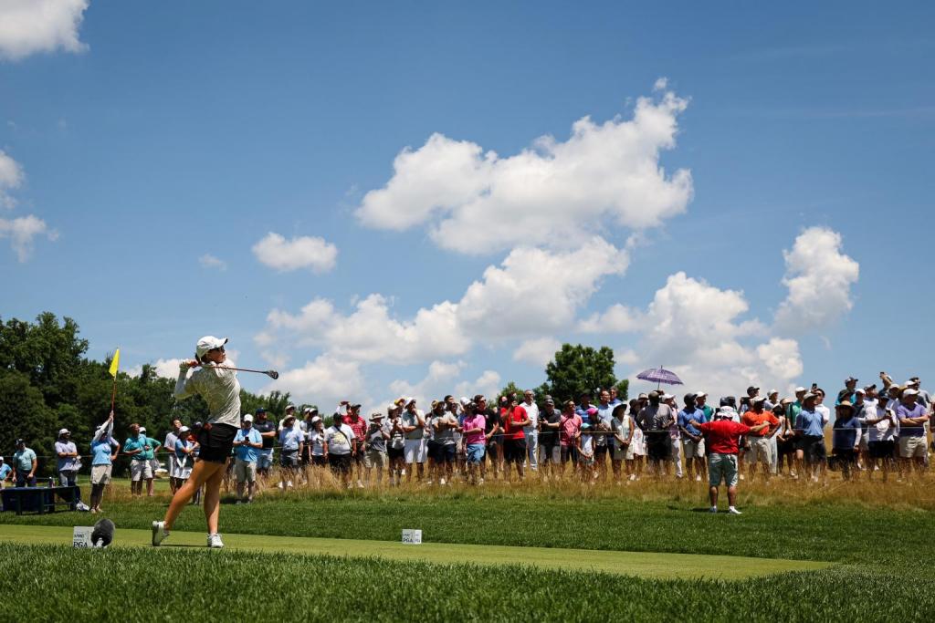 Rose Zhang makes impressive pro major debut at KPMG Women's PGA Championship