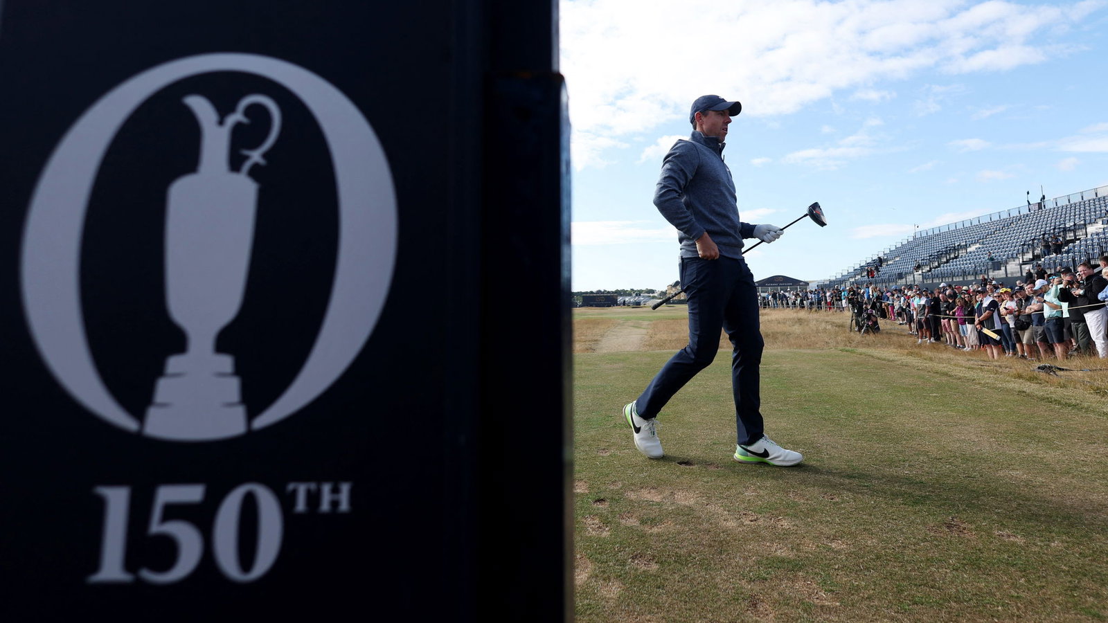 Rory McIlroy tries out TaylorMade Stealth driving iron at Open Championship