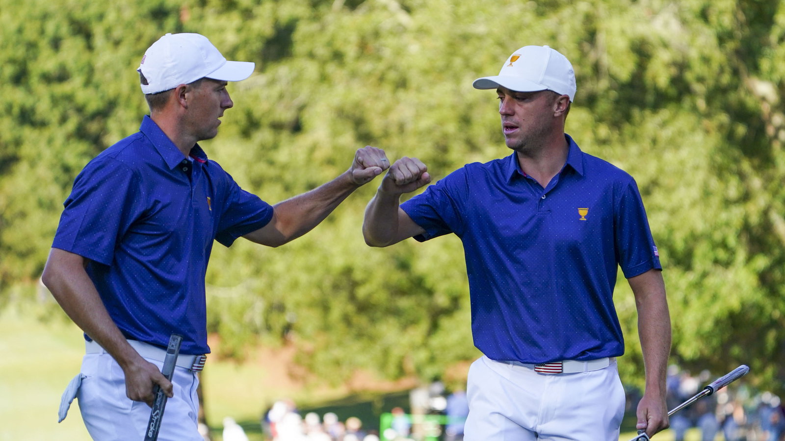 Justin Thomas and Jordan Spieth star for U.S. but International team fight back