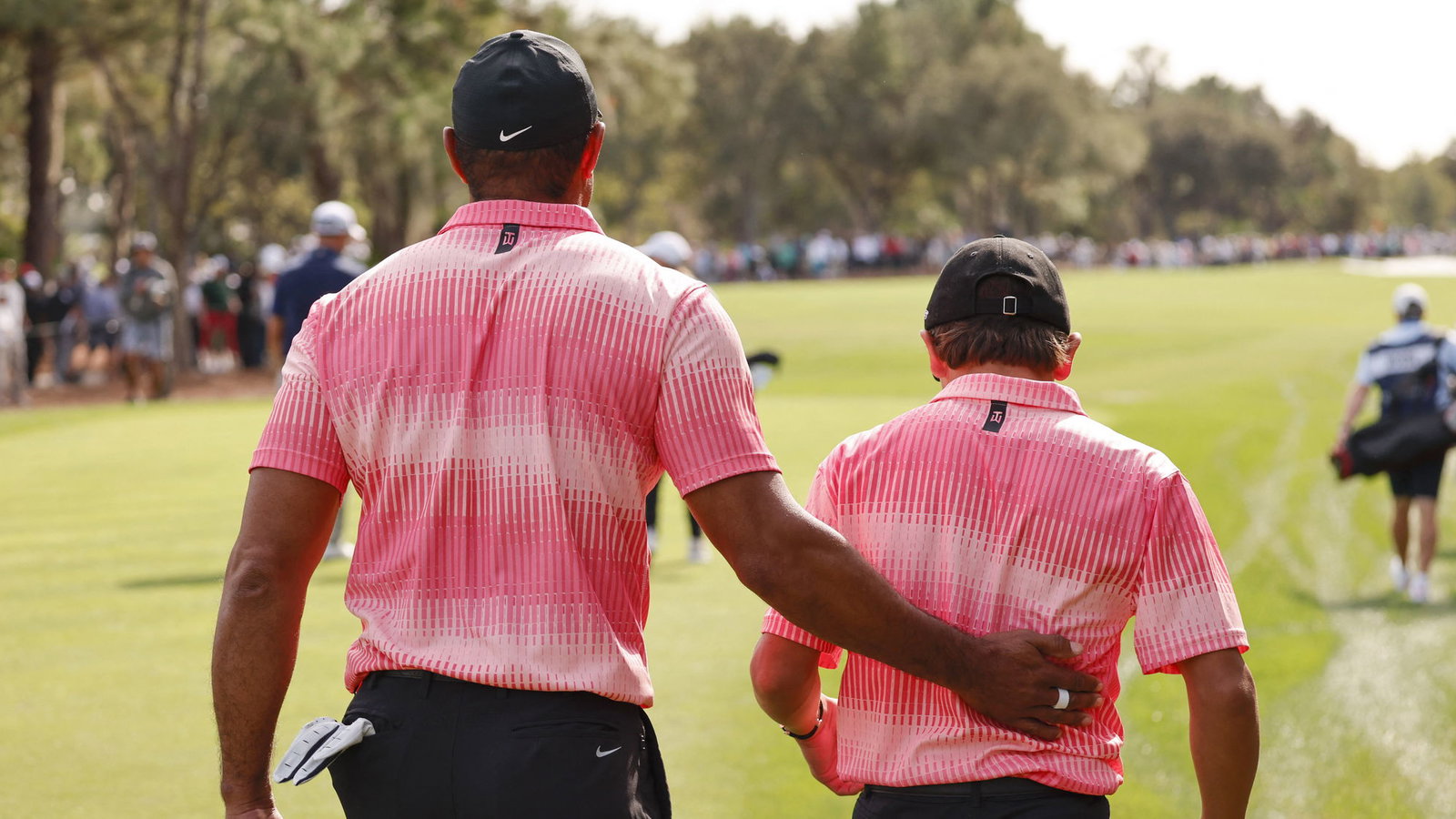 Tiger Woods and son Charlie fire 59 in exciting first round of PNC Championship