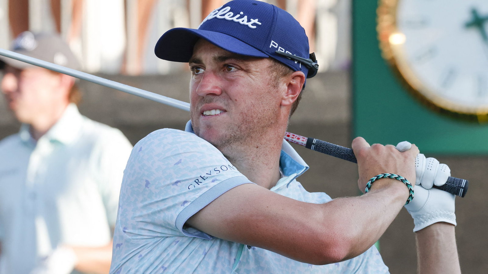 Angry JT chucks his golf ball into water at 17, then holes out from 146 yards!