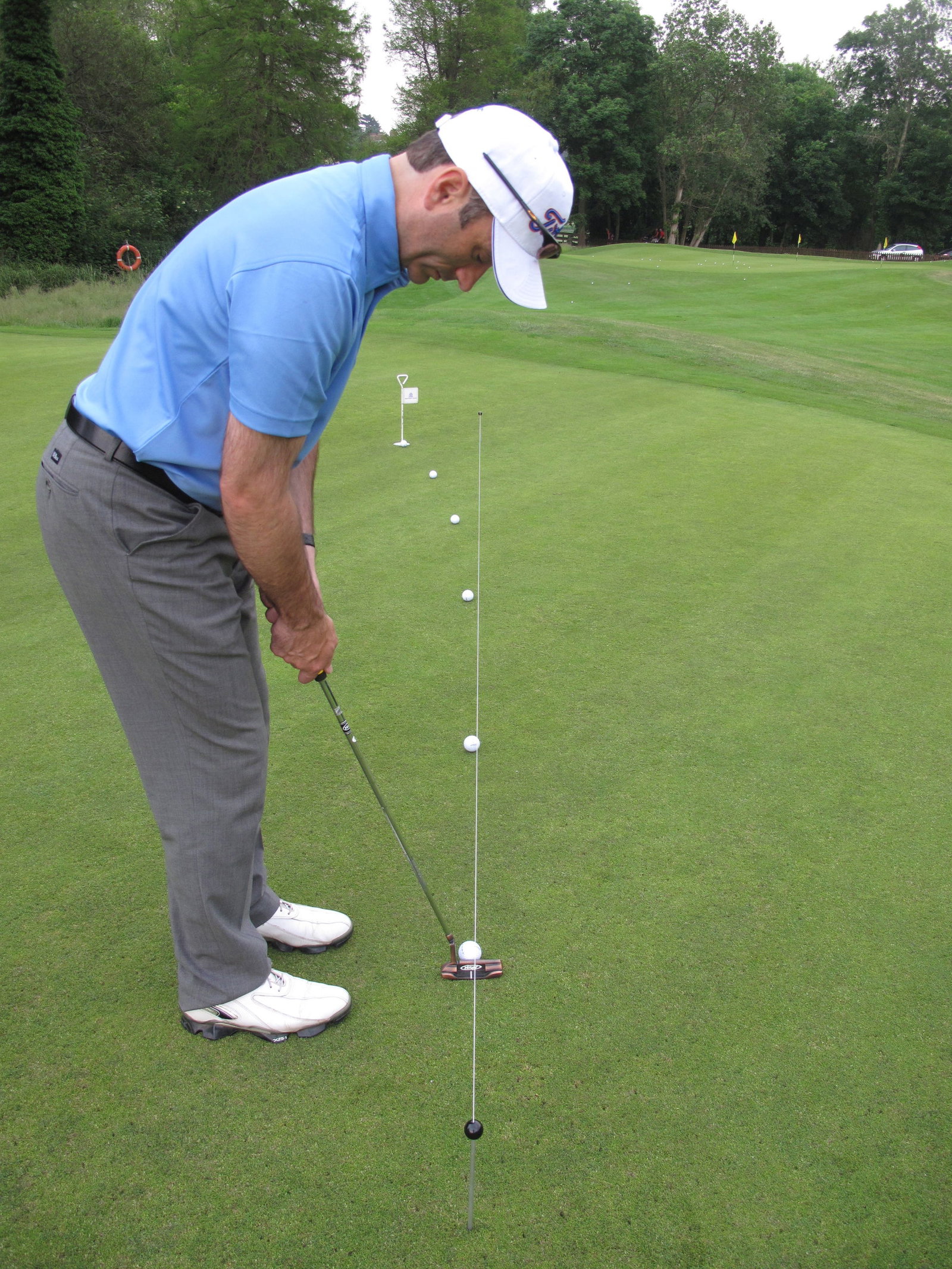 Golf Practice Drills: judge putt using feet