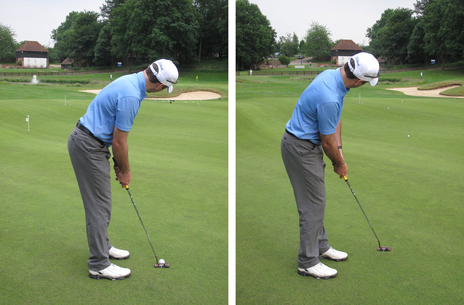 Golf Practice Drills: judge putt using feet