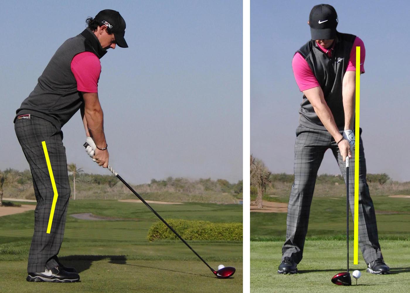 Golf Practice Drills: hands forward at impact