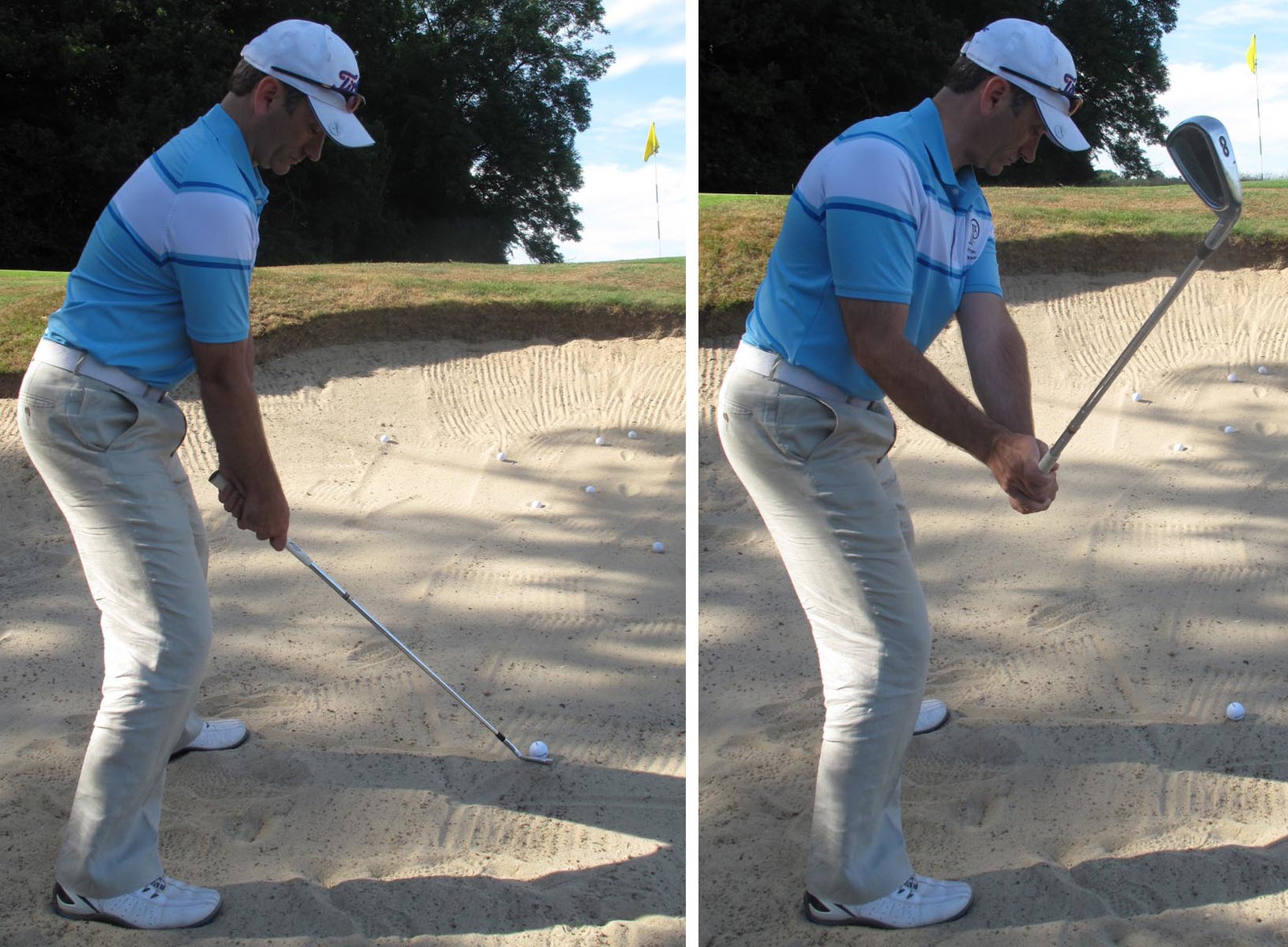 Golf Practice Drills: basic bunker drill